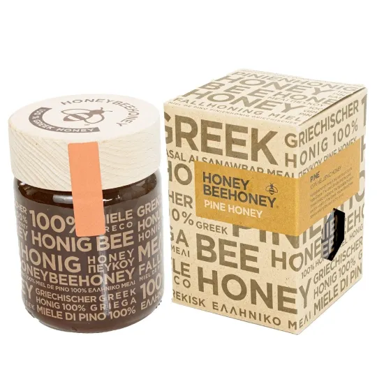 Premium Greek Raw Pine Honey - Auténtico y con sabor intenso | Puro y sin filtrar Puro 500g