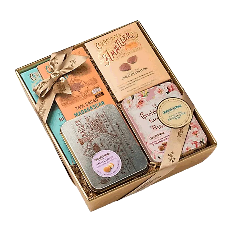Estuche chocolates surtidos "Cesta Sensations" 335g