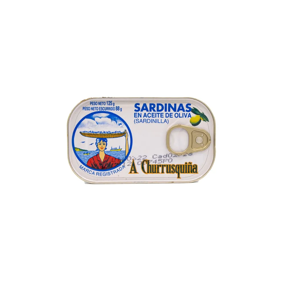 Sardinillas en Aceite de Oliva 12-14 piezas A Churrusquiña