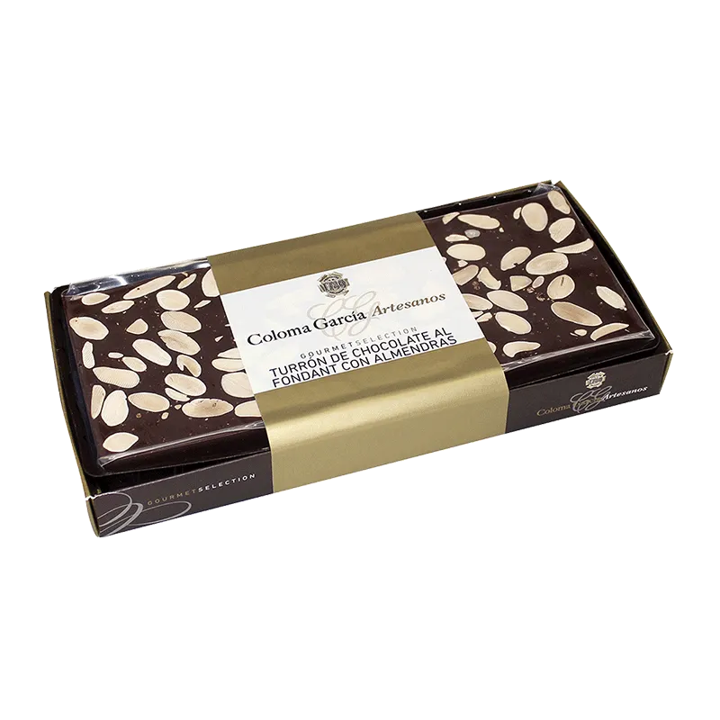 Bandeja turrón chocolate-almendra artesano 'Gourmet' 300g