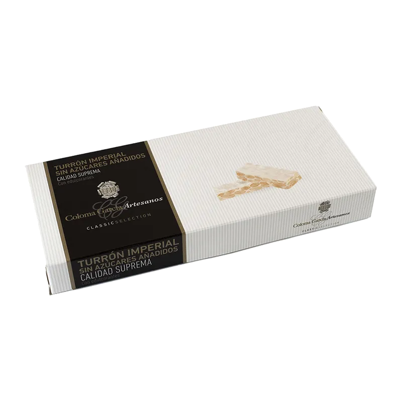 Estuche turrón Imperial artesano sin azúcar 200g