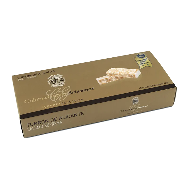 Estuche turrón Oro Alicante artesano 'Gourmet' 300g