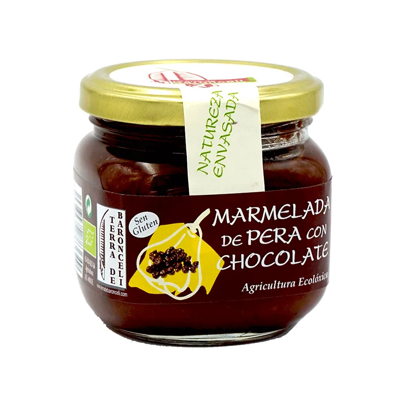 Mermelada de pera con chocolate ecológica 200g