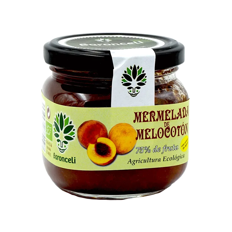Mermelada de melocotón sin azúcar ecológica 200g