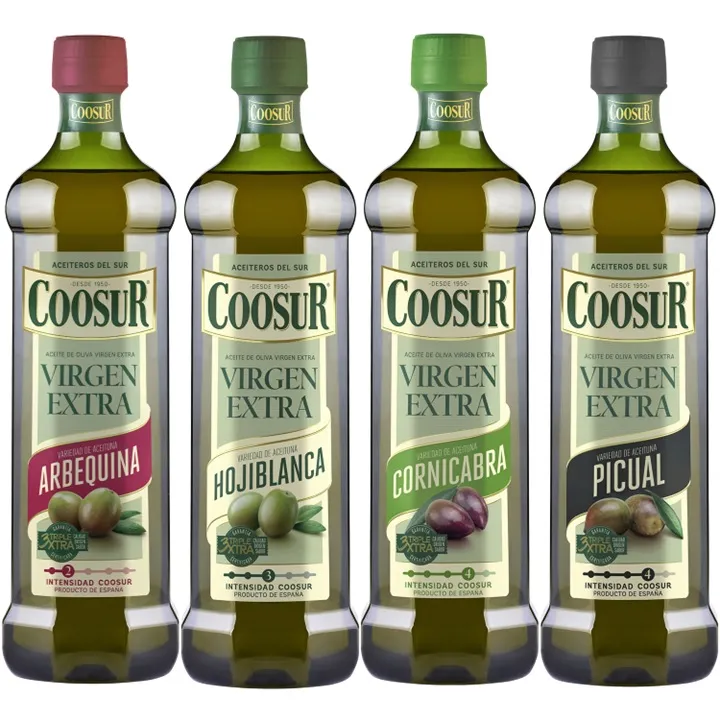 Pack Aceites de oliva virgen extra monovarietales Coosur 4x1L