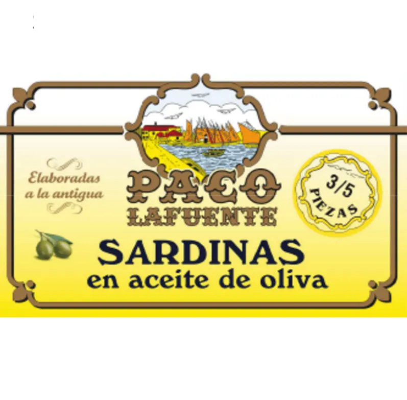Sardina en aceite de oliva 3/5 piezas