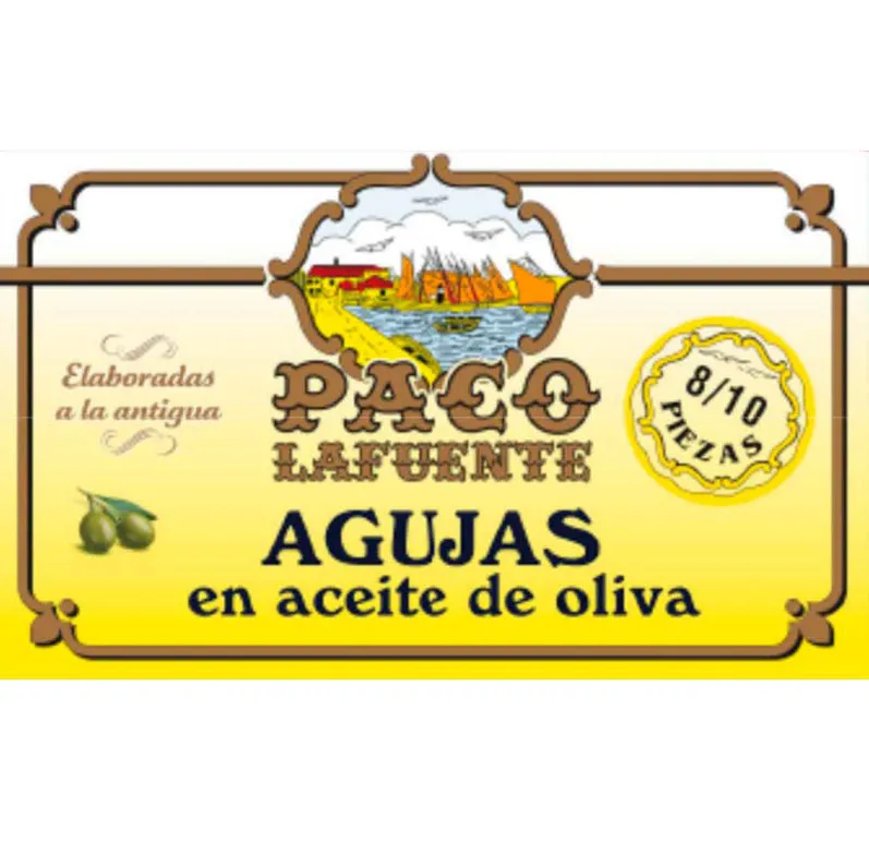 Agujas en aceite de oliva 8/10 piezas
