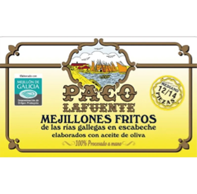 Mejillones fritos en escabeche 12/14 piezas