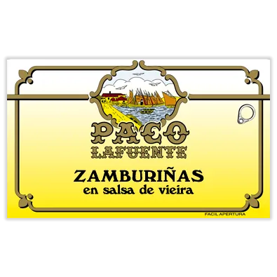 Zamburiñas en salsa de vieira de las Rías Gallegas