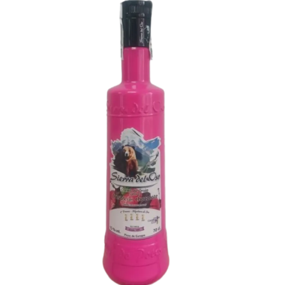 Crema de Orujo sabor Fresas con Chocolate 70cl