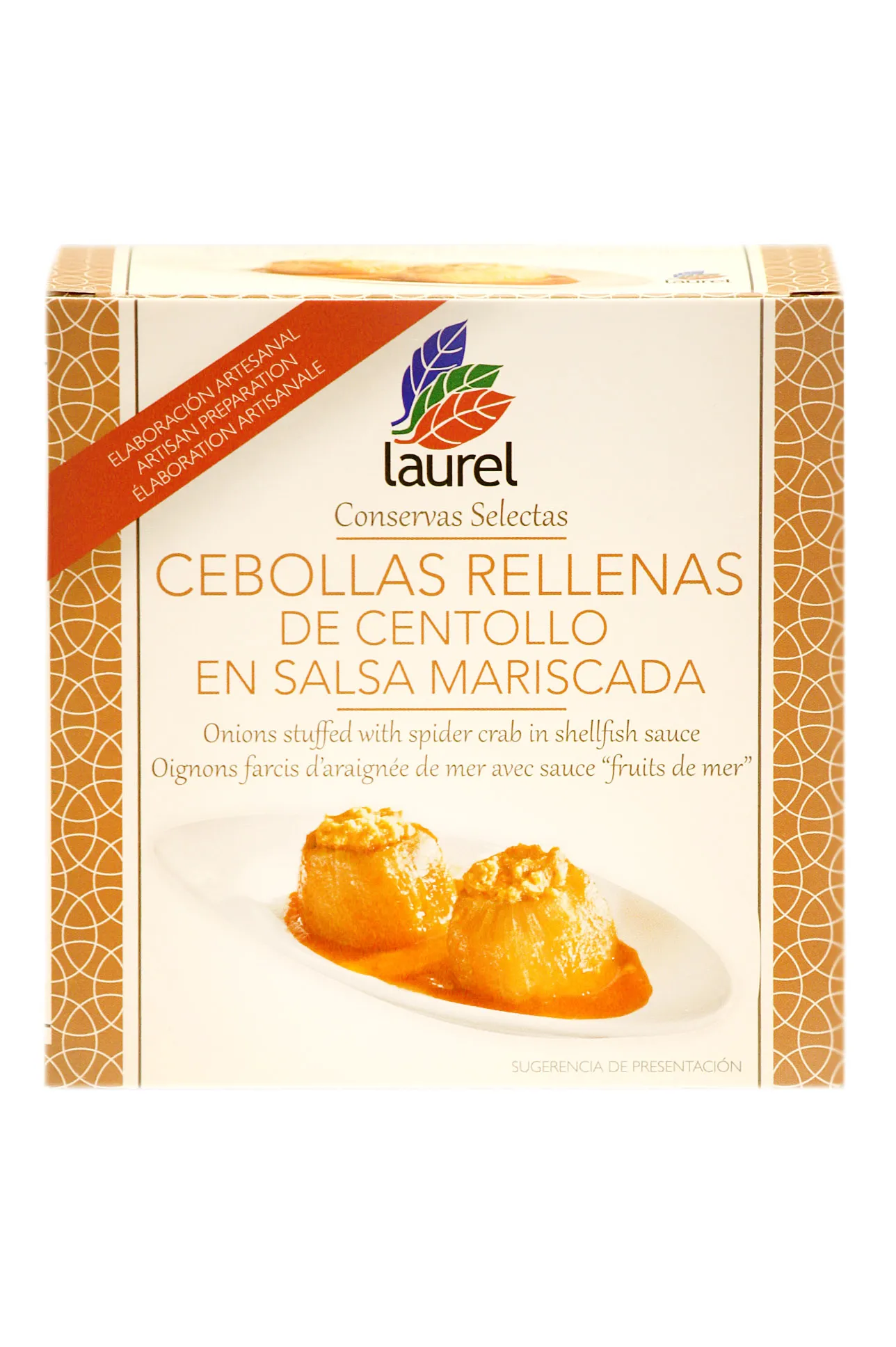 Cebollas rellenas de centollo