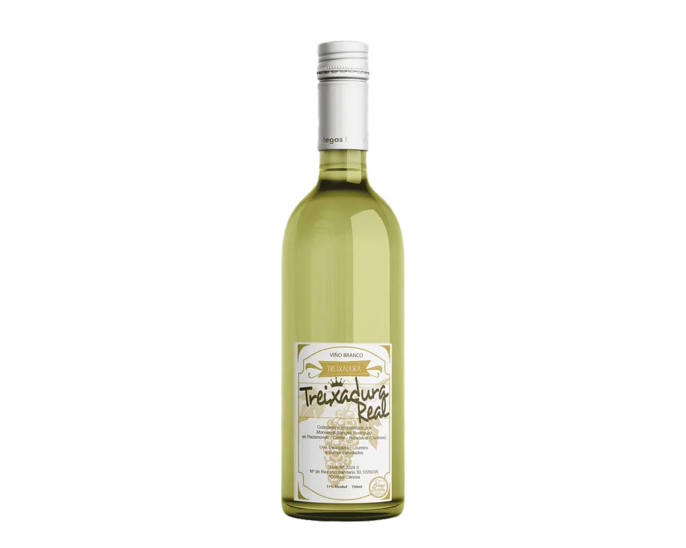 Vino blanco Treixadcura Real. Botella 750ml