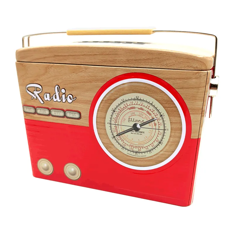 Lata bombones praliné leche 'Radio' roja 150g