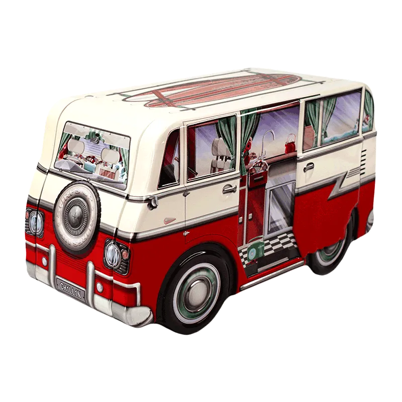 Lata bombones praliné leche 'Mini Camper Van' 150g