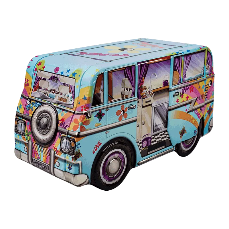 Lata bombones praliné leche 'Mini Camper Hippy' 150g