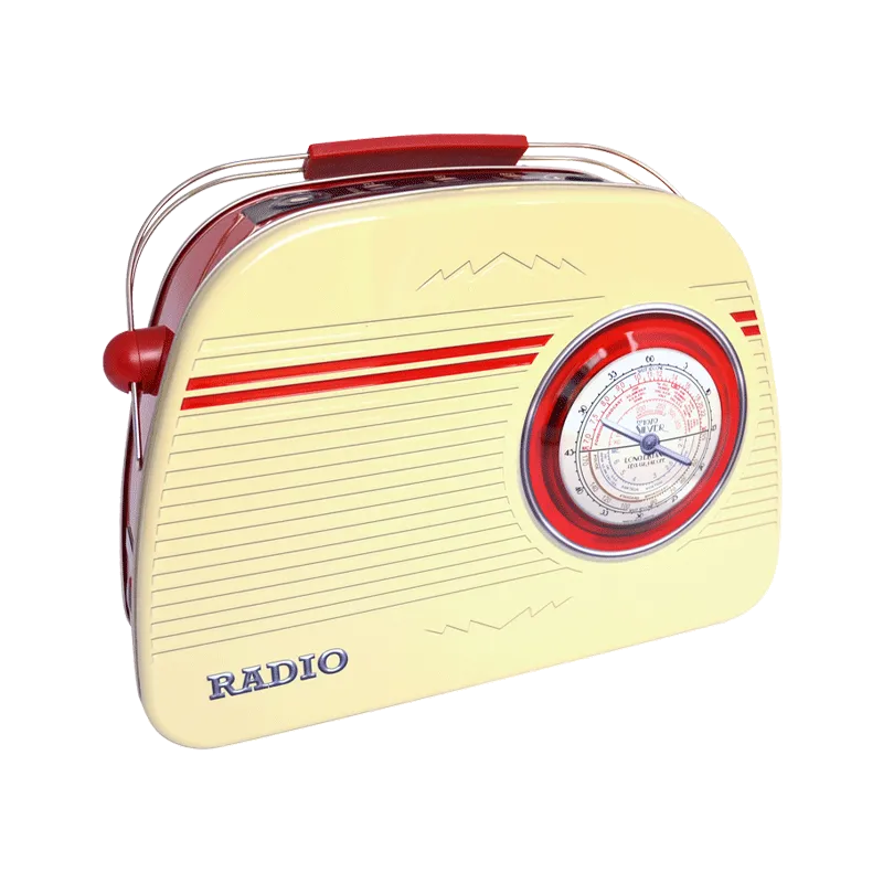 Lata bombones praliné leche 'Radio redonda' crema 300g