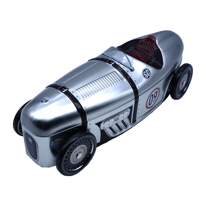 Lata bombones praliné leche 'Coche 09 plata' 150g