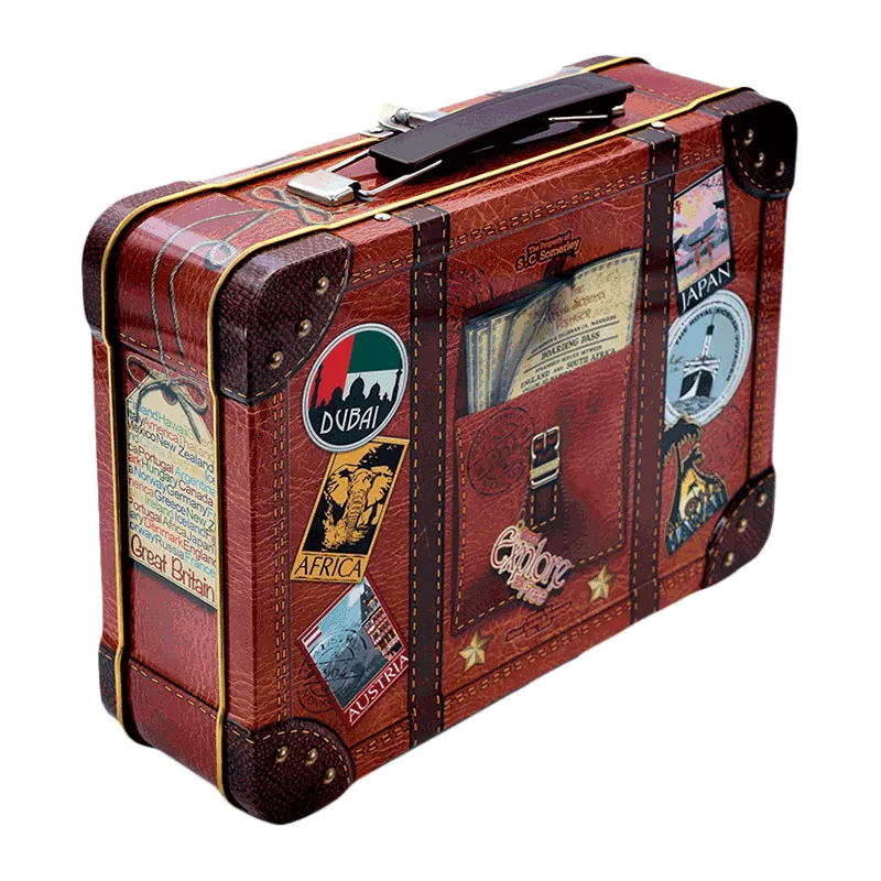 Lata bombones praliné leche 'Maleta' 150g