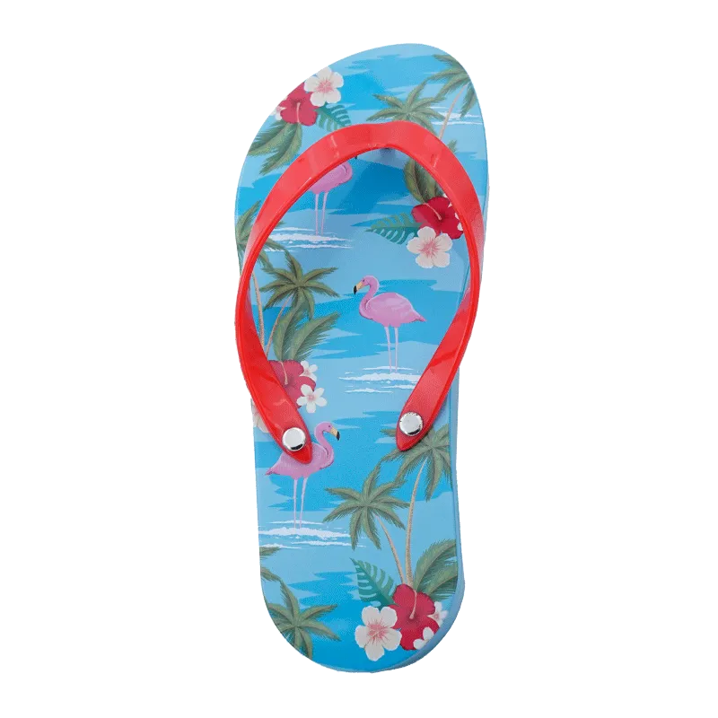 Lata bombones praliné leche 'Chancleta flip flop Flamencos' 150g