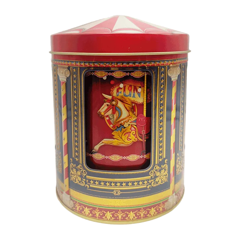 Lata musical bombones praliné leche 'Carrusel Fun fair' 150g
