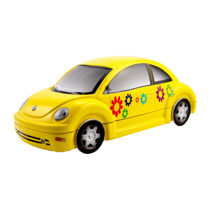 Lata bombones praliné leche 'Escarabajo Volkswagen Beetle amarillo' 150g
