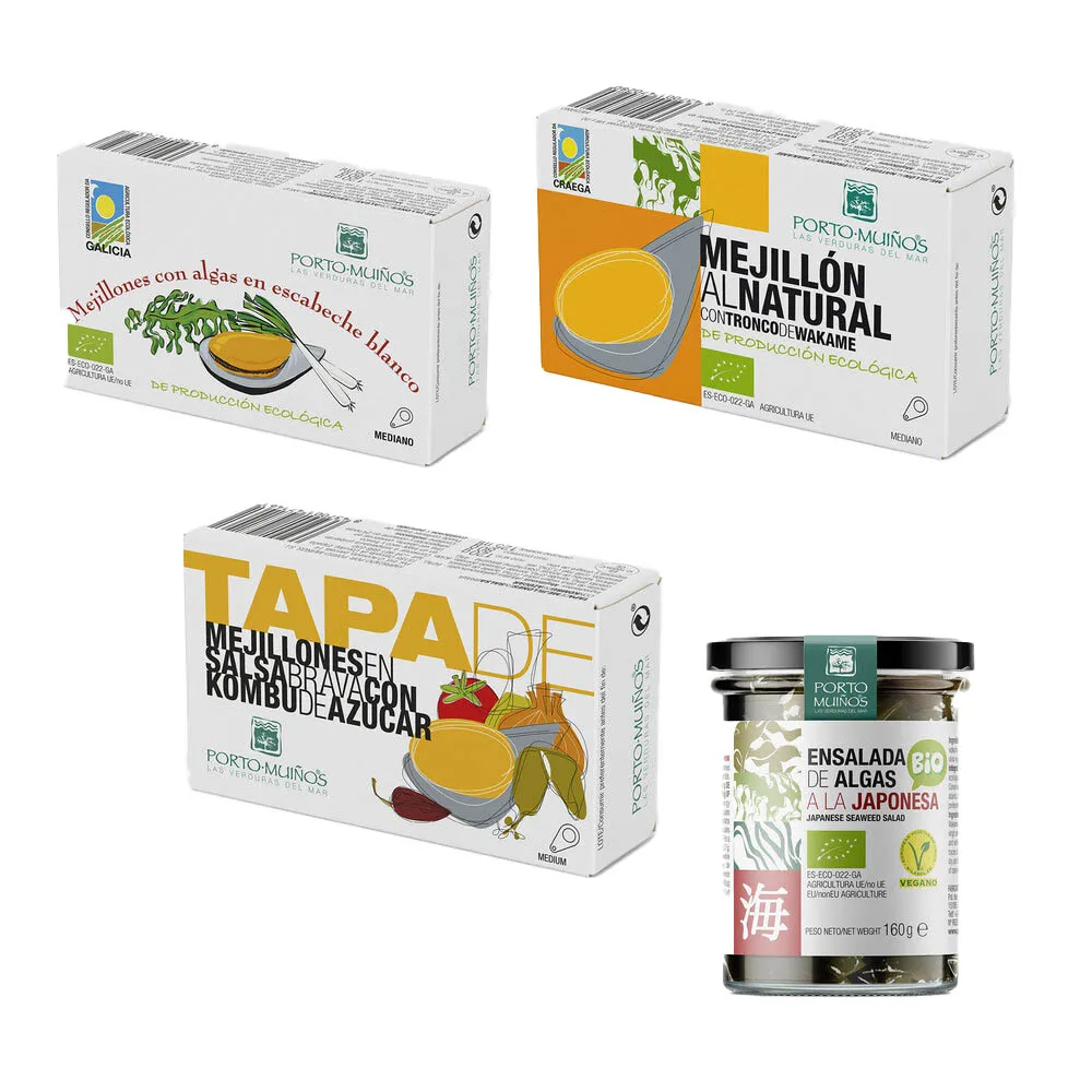 Lote Mejillones con algas