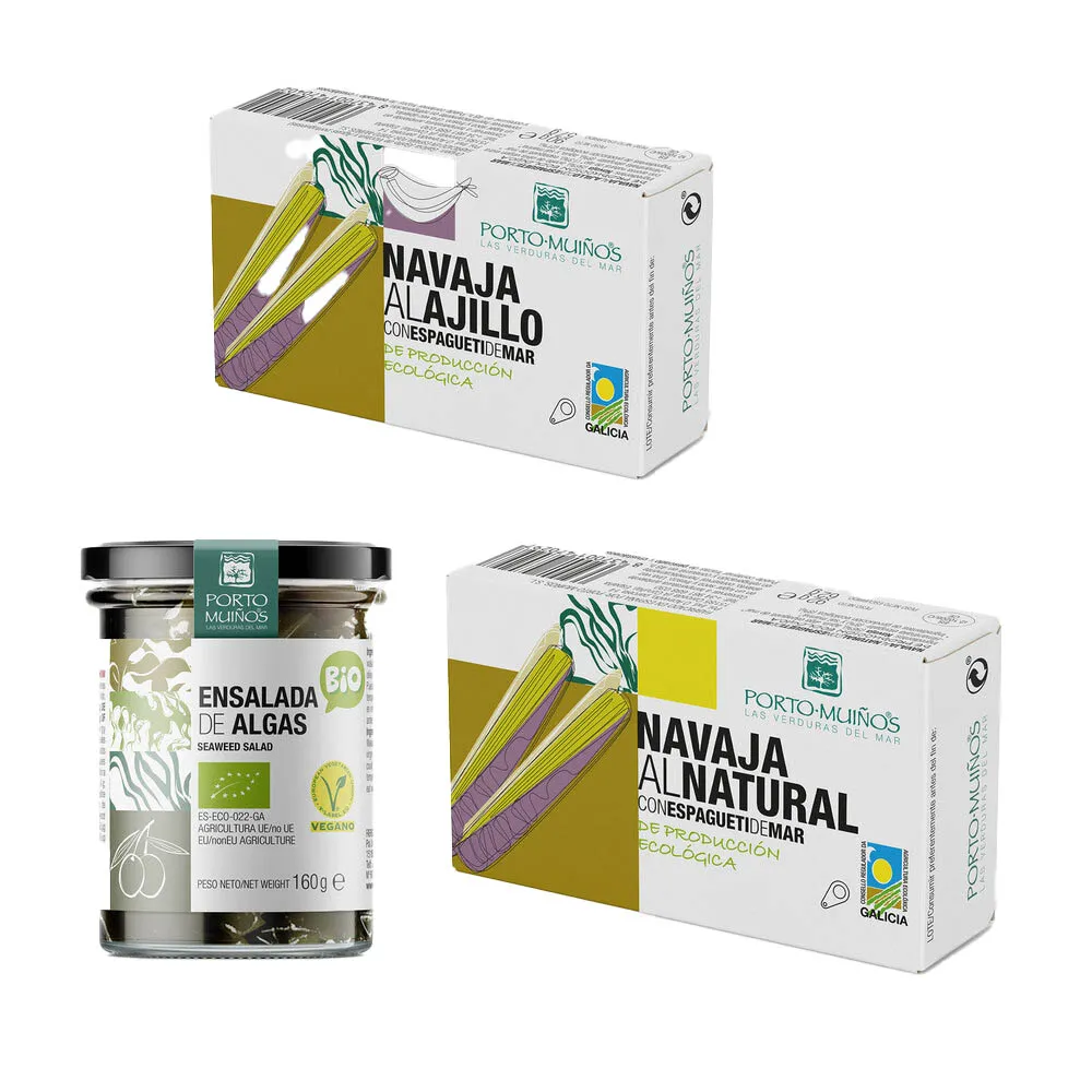 Lote navajas y algas