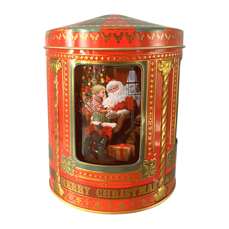 Lata musical bombones praliné leche 'Carrusel Santa' 150g