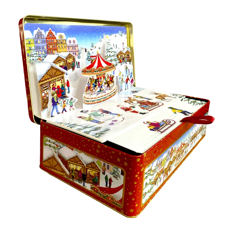 Lata bombones praliné leche 'Caja pop up 3D' 300g