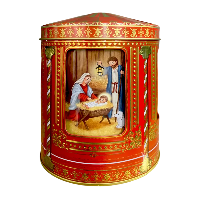Lata musical bombones praliné leche 'Carrusel Nacimiento' 150g