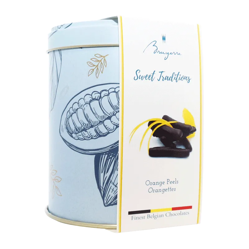 Lata pieles de naranja con chocolate 'Sweet Traditions' 100g