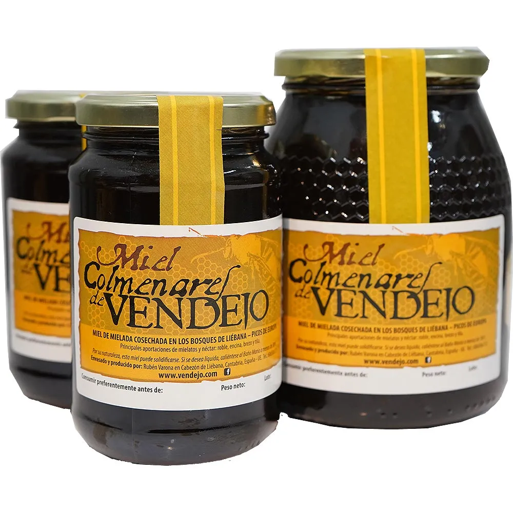 PACK AHORRO. Miel de bosque – Miel de Liébana, Cantabria. 2 tarros de kg y 2 tarros de 1/2 kg