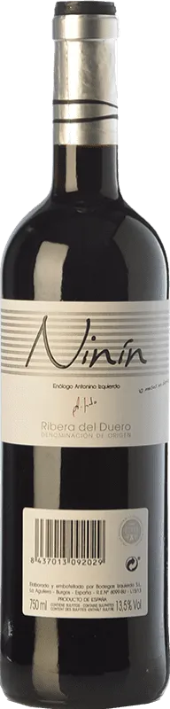 Antonino Izquierdo Ninín Tempranillo Ribera del Duero Joven 75 cl.