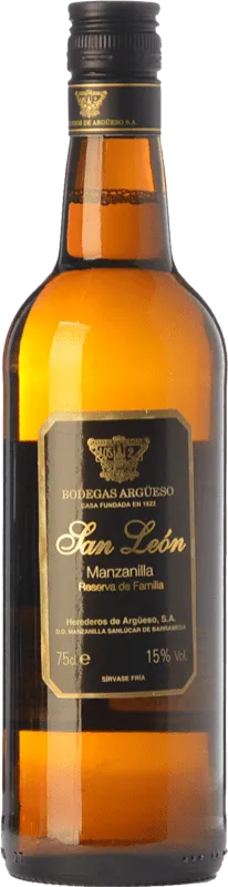 Argüeso San León Palomino Fino Manzanilla-Sanlúcar de Barrameda Reserva Familiar 75 cl.