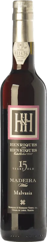 H&H Henriques & Henriques Malvasia 15 Malvasía Madeira Botella Medium 50 cl.