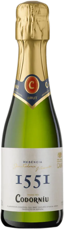 Codorníu 1551 Brut Nature Cava Joven Botellín 20 cl.