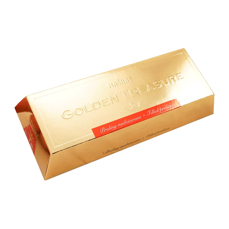 Estuche bombones praliné leche 'Lingote' 80g