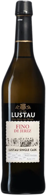 Lustau Palomino Fino Jerez-Xérès-Sherry Single Cask — Barrica Única Botella Medium 50 cl.