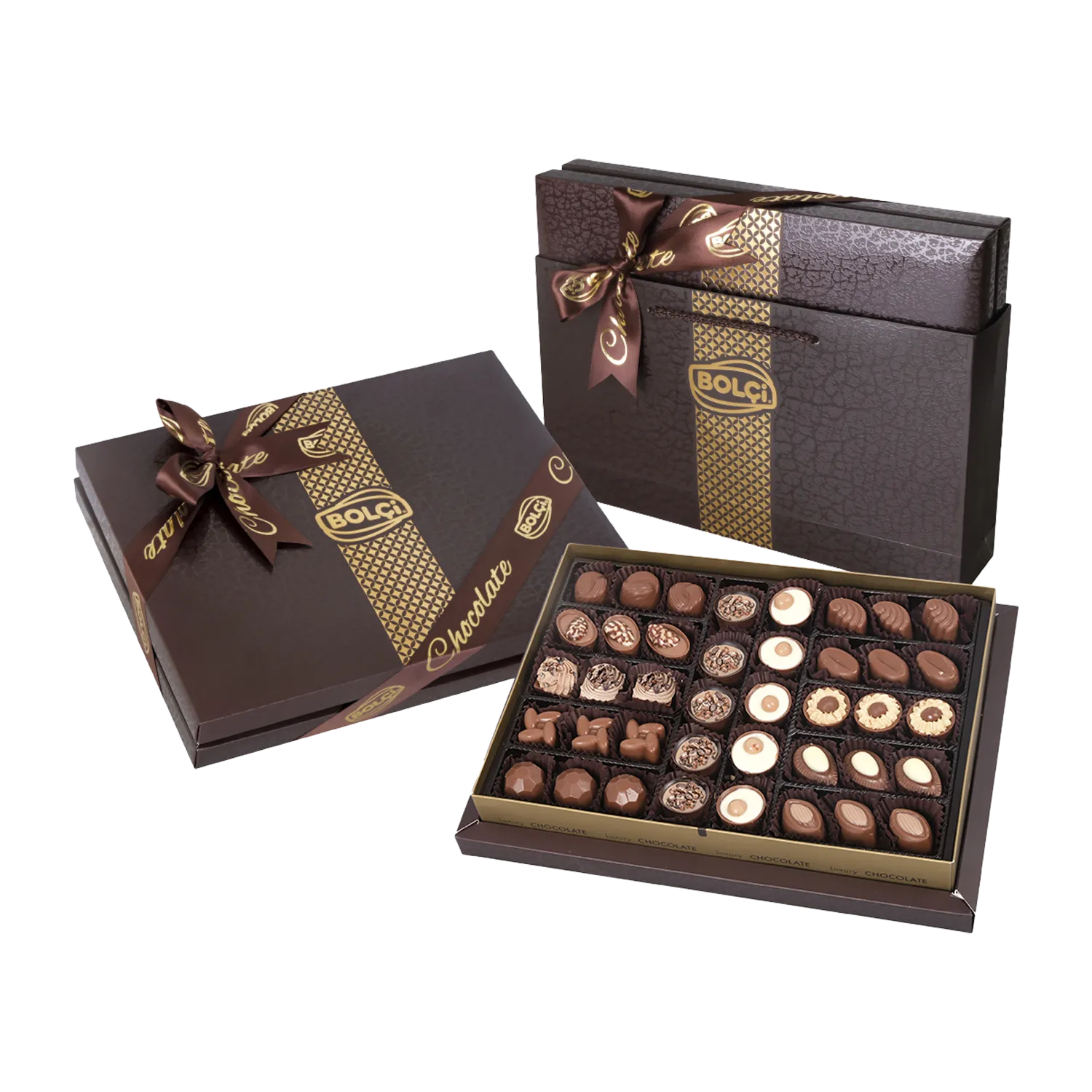 Caja bombones surtidos 'Diamond Brown' 465g