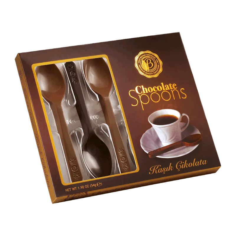 Estuche cucharas surtidas chocolate negro-chocolate leche 6 uds
