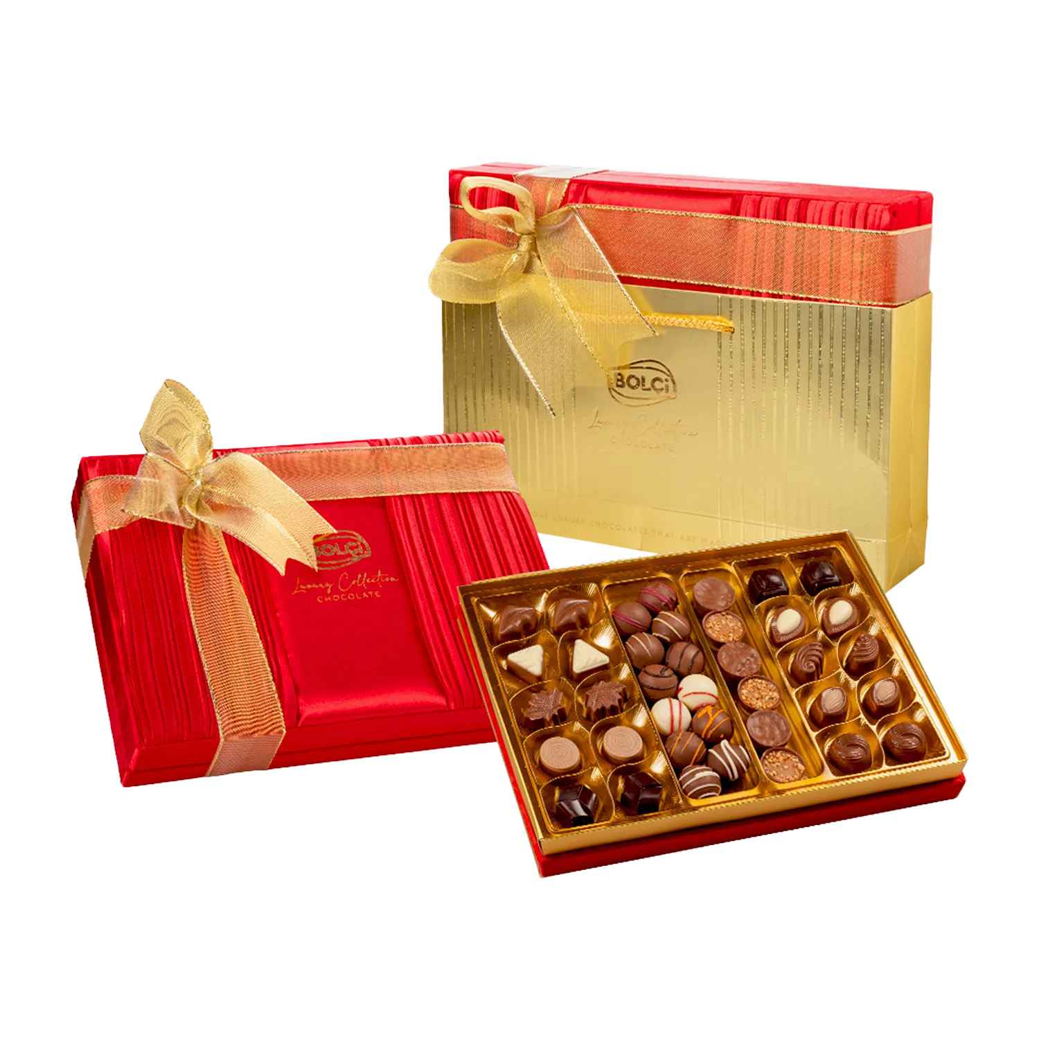 Caja bombones surtidos 'Satin Dark Red' 500g