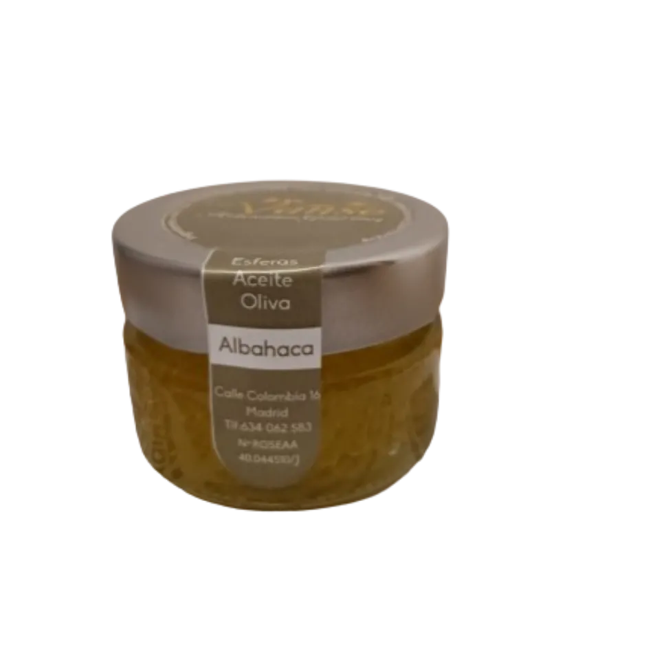 Perlas de Aceite de Oliva sabor Albahaca 80 g