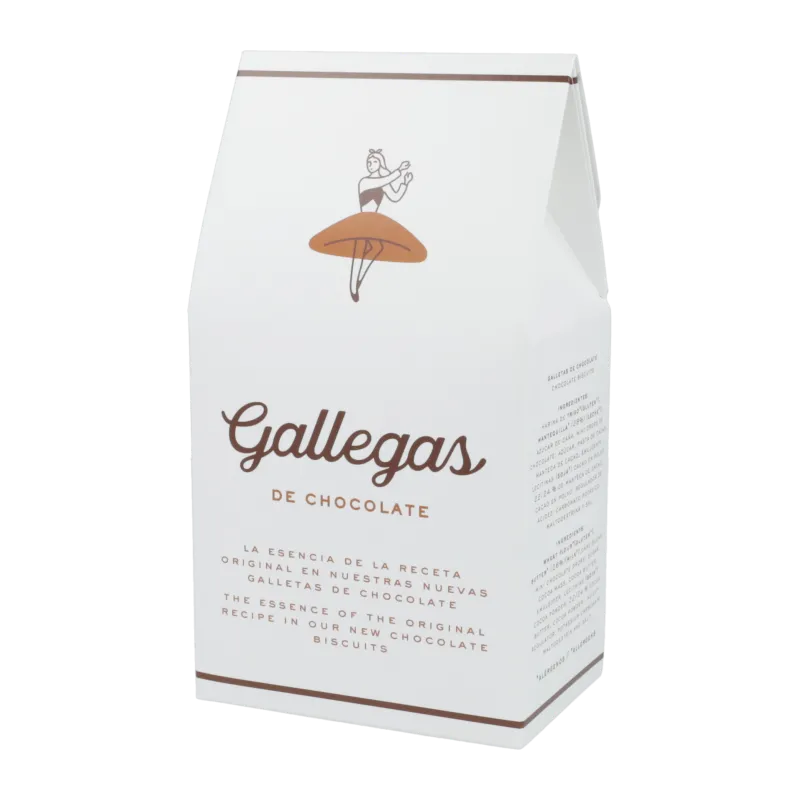 Estuche 'Gallegas de nata' galletas de nata y chocolate 165g