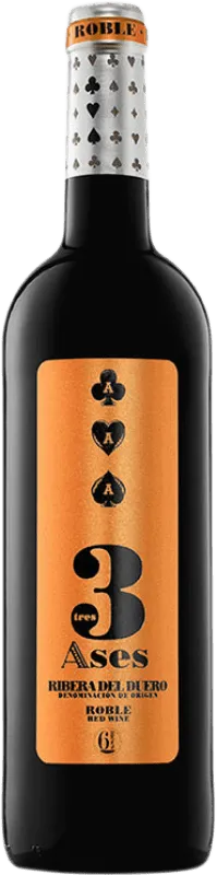 3 Ases Tempranillo Ribera del Duero Roble 75 cl.