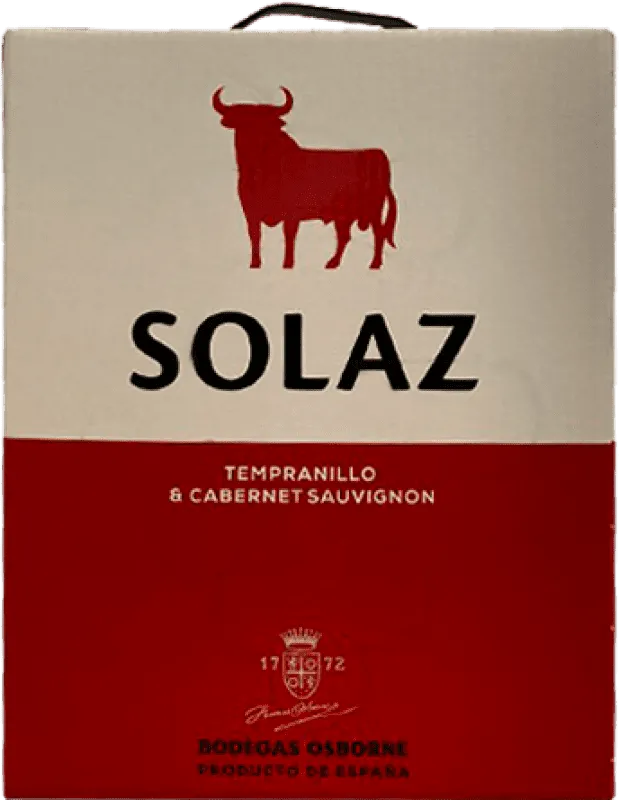 Osborne Solaz Tempranillo Vino de la Tierra de Castilla Bag in Box 3 L.
