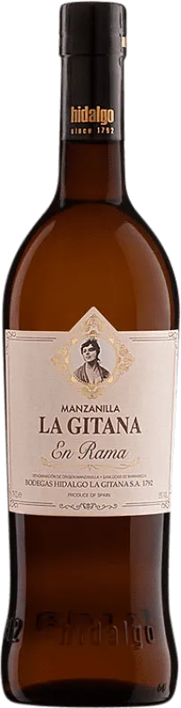 La Gitana Palomino Fino Manzanilla-Sanlúcar de Barrameda Fino en Rama 75 cl.