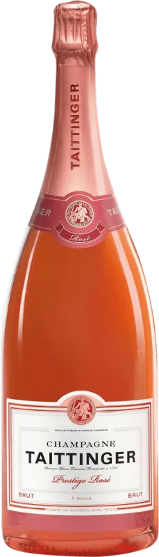 Taittinger Champagne Rosé — Rosado, Prestige Botella Magnum 1,5 L.