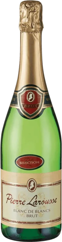 Cave de Wissembourg. Pierre Larousse Qualité Chardonnay Brut Alsace Blanc de Blancs 75 cl.