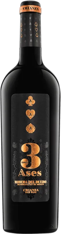 3 Ases Tempranillo Ribera del Duero Crianza 75 cl.