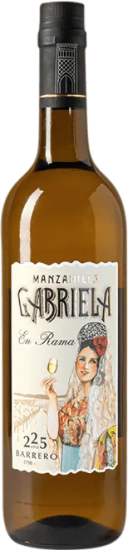 Barrero Gabriela 225th Palomino Fino Manzanilla-Sanlúcar de Barrameda Fino en Rama, Edición Especial Aniversario 75 cl.